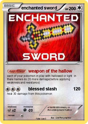 Pokemon enchanted sword