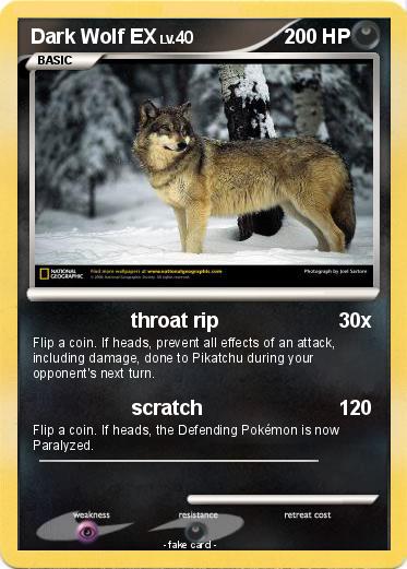 Pokemon Dark Wolf EX