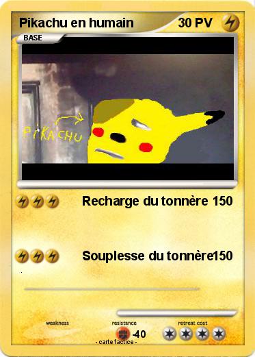 Pokemon Pikachu en humain