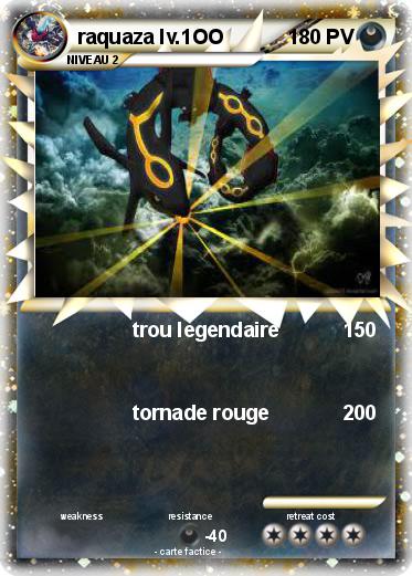 Pokemon raquaza lv.1OO