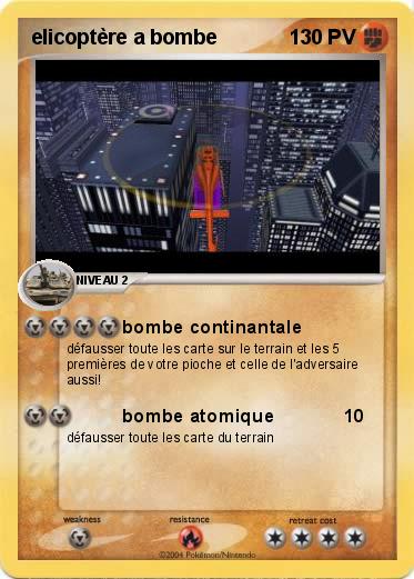 Pokemon elicoptère a bombe