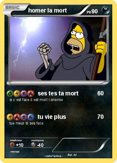 Pokemon homer la mort