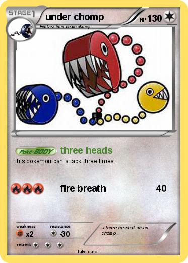 Pokemon under chomp