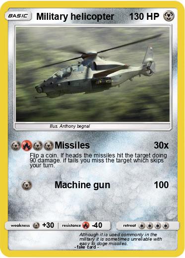 Pokemon Military helicopter
