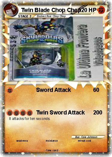 Pokemon Twin Blade Chop Chop