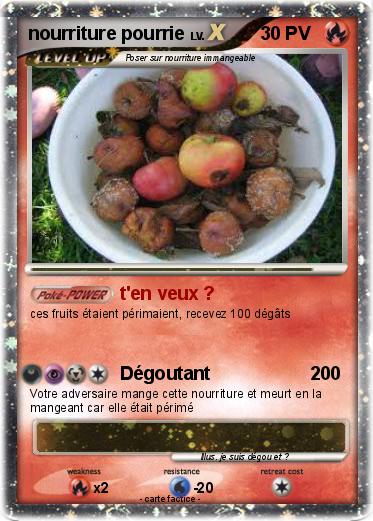 Pokemon nourriture pourrie