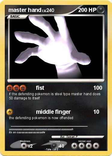Pokemon master hand