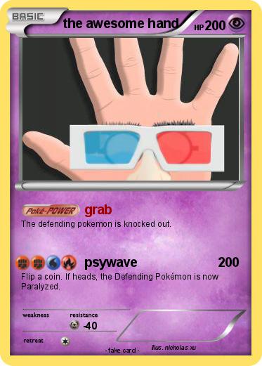 Pokemon the awesome hand