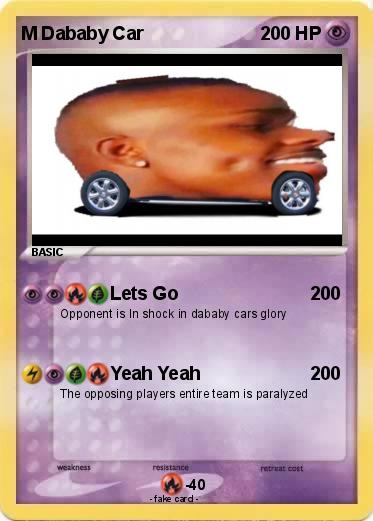 Pokemon M Dababy Car