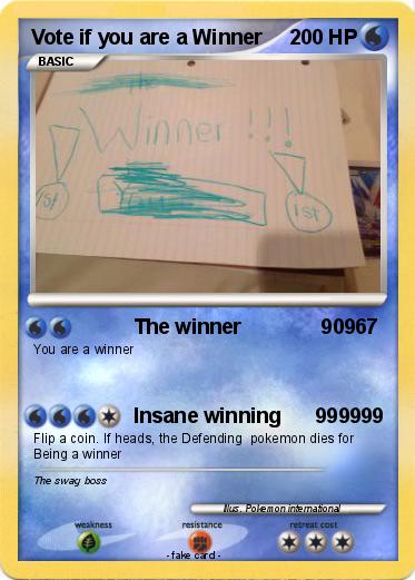 Pokemon Vote if you are a Winner