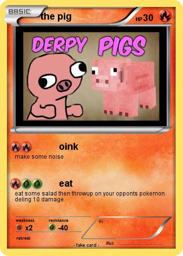 Pokemon the pig