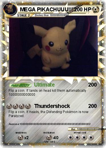 Pokemon MEGA PIKACHUUU!!!!!