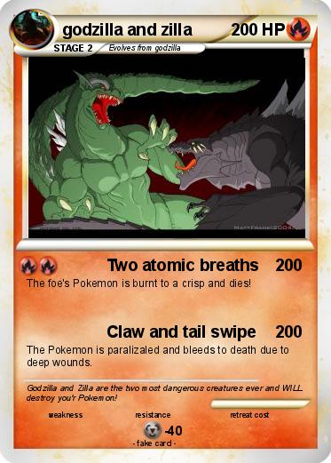 Pokemon godzilla and zilla