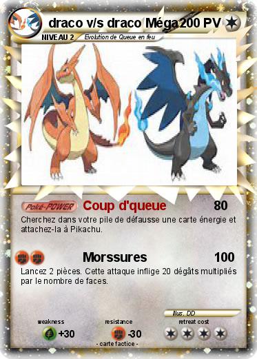 Pokemon draco v/s draco Méga