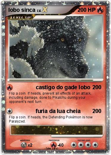 Pokemon lobo sinca