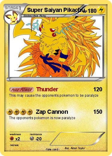 Pokemon Super Saiyan Pikachu