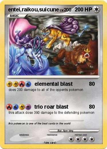 Pokemon entei,raikou,suicune