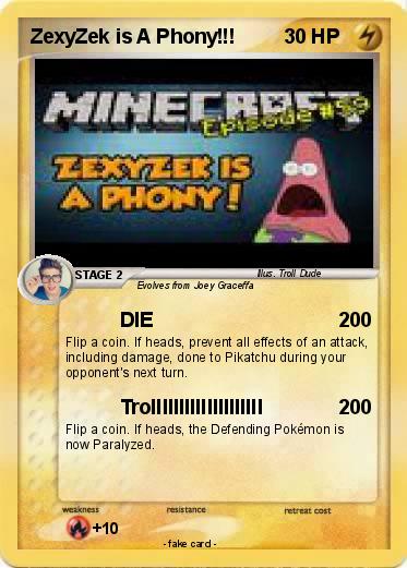Pokemon ZexyZek is A Phony!!!
