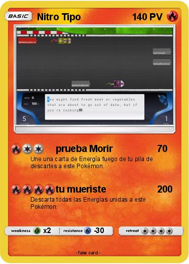 Pokemon Nitro Tipo