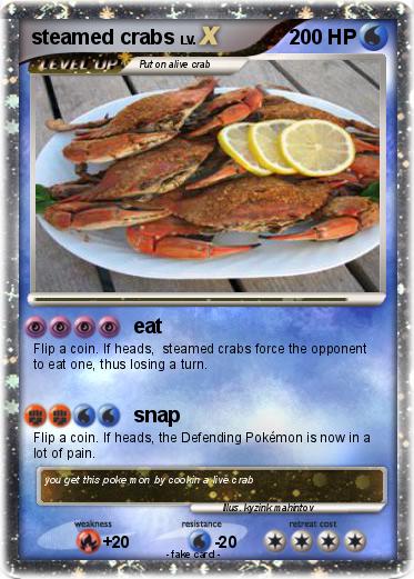 Pokemon steamed crabs