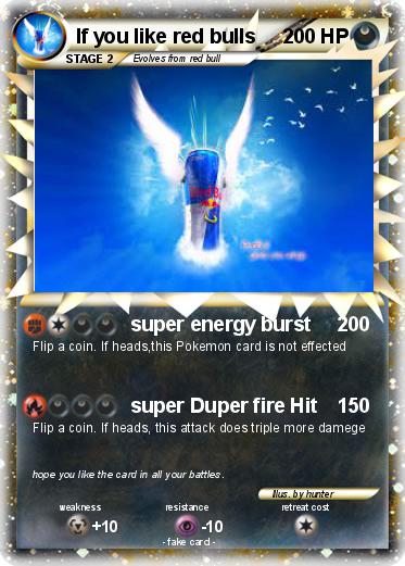 Pokemon If you like red bulls