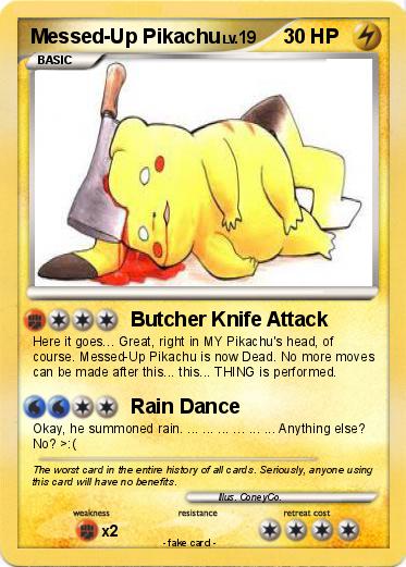 Pokemon Messed-Up Pikachu