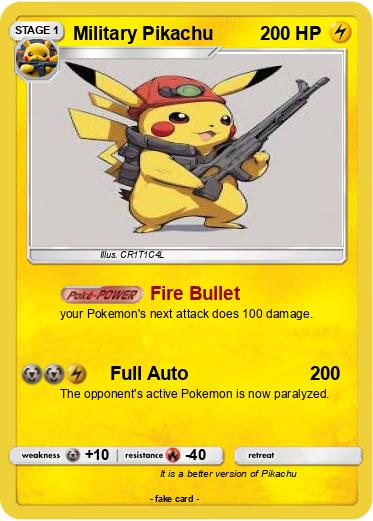 Pokemon Military Pikachu