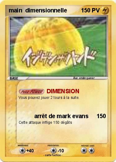 Pokemon main  dimensionnelle