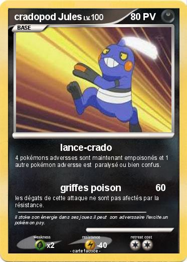 Pokemon cradopod Jules