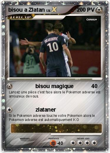 Pokemon bisou a Zlatan