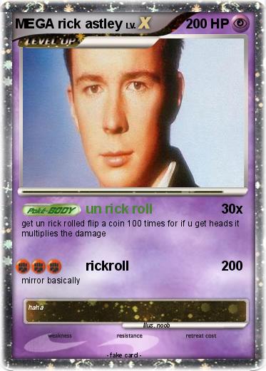 Pokemon MEGA rick astley