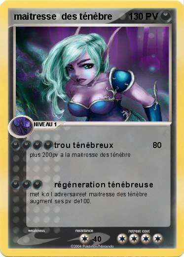 Pokemon maitresse  des ténèbre