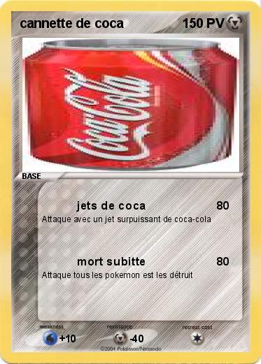 Pokemon cannette de coca