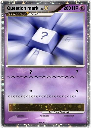 Pokemon Question mark
