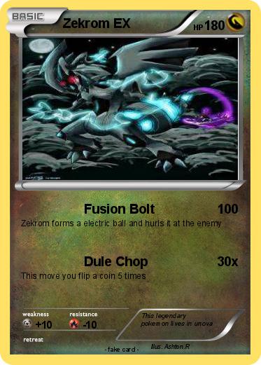 Pokemon Zekrom EX