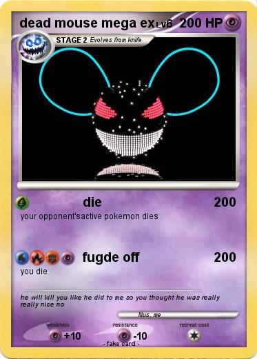 Pokemon dead mouse mega ex