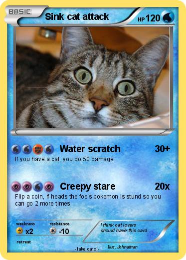 Pokemon Sink cat attack