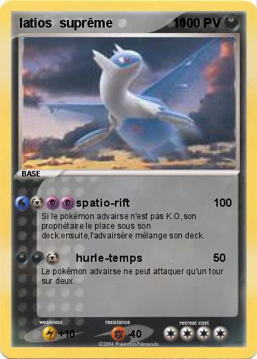 Pokemon latios  suprême                 10 