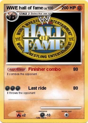 Pokemon WWE hall of fame