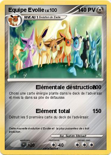 Pokemon Equipe Evolie