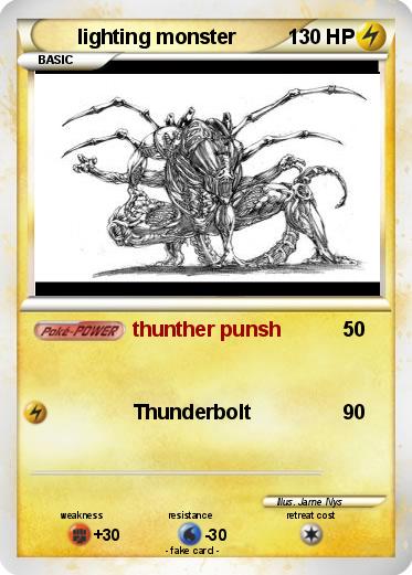 Pokemon lighting monster