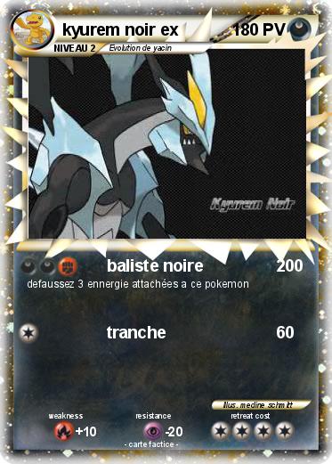 Pokemon kyurem noir ex