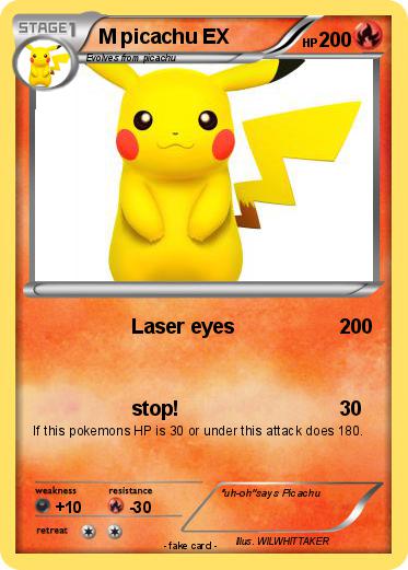 Pokemon M picachu EX