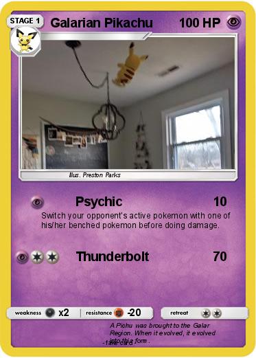 Pokemon Galarian Pikachu