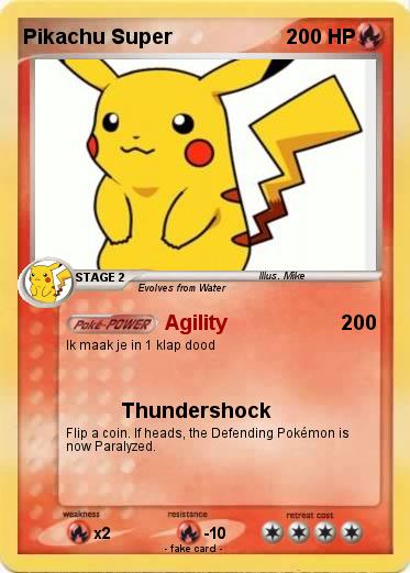 Pokemon Pikachu Super