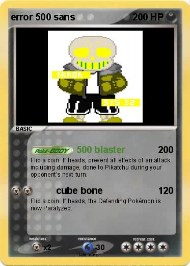 Pokemon error 500 sans