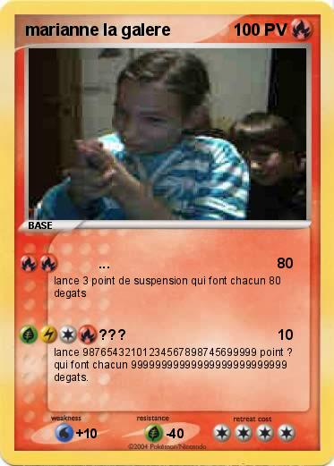 Pokemon marianne la galere