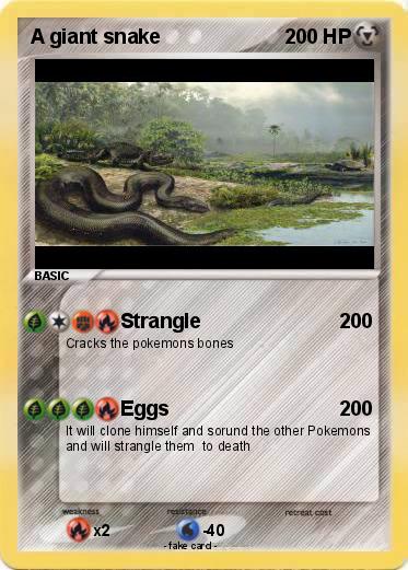 Pokemon A giant snake