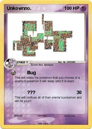 Pokemon Unkownno.