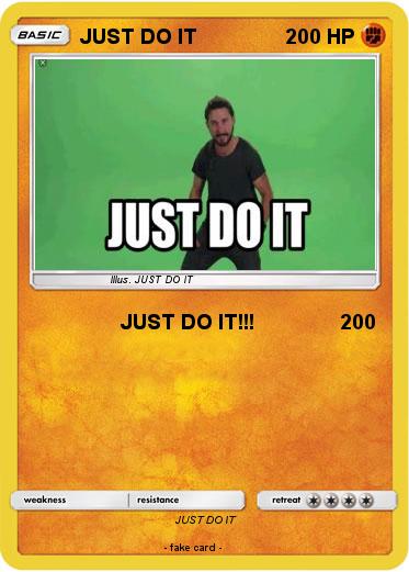 Pokemon JUST DO IT